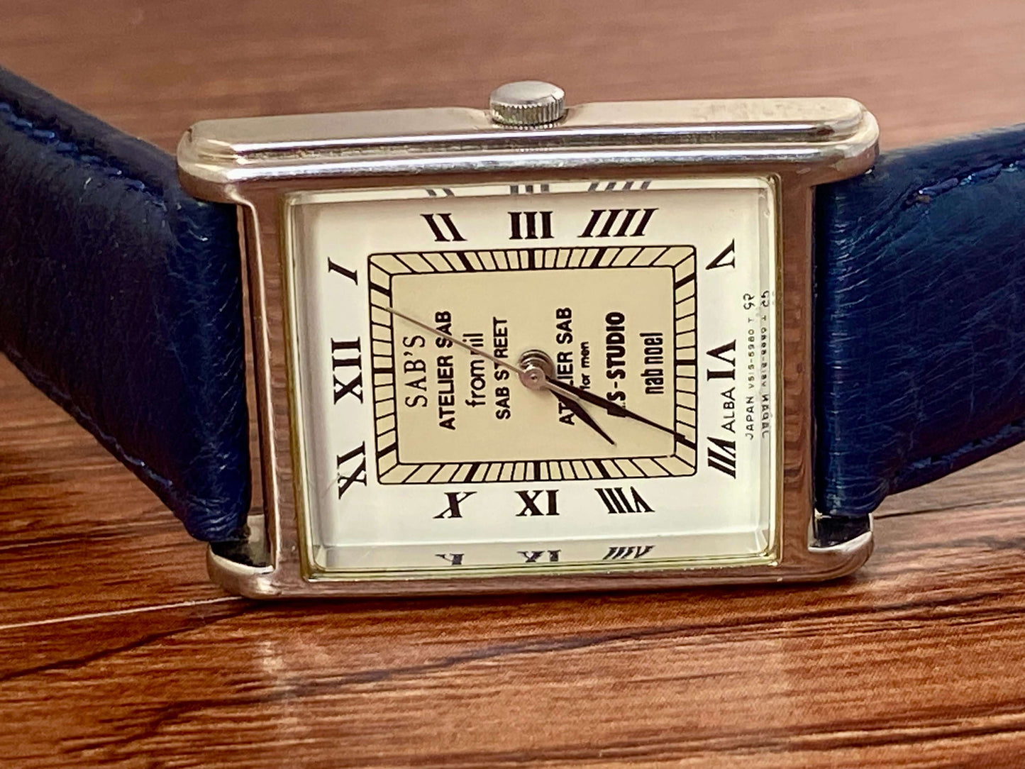 Rare Vintage Seiko Quartz Alba V515-5480, SABS Tank, February 1999 UK VINTAGE WATCH LTD