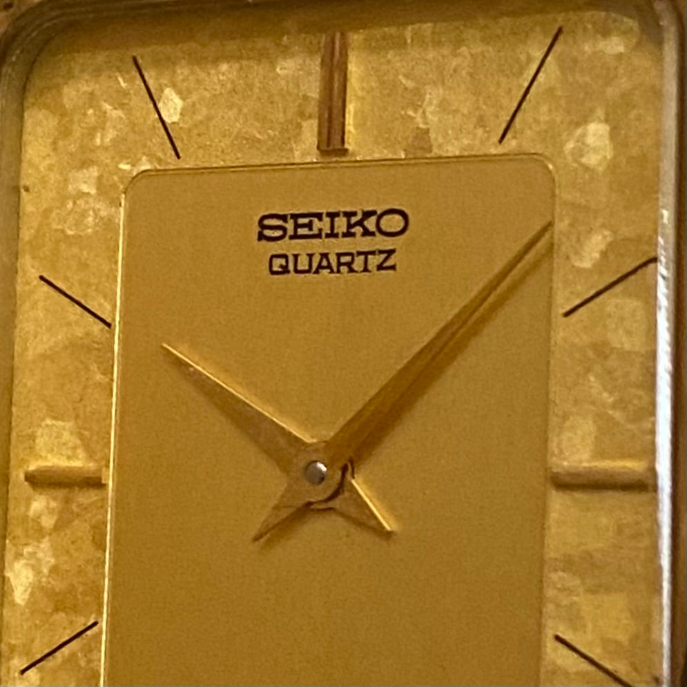 COMING SOON! Rare Vintage May 1984 Seiko Quartz Tank 7430-5230 Gold Flake Dial with GHA Case PRE-ORDER NOW!