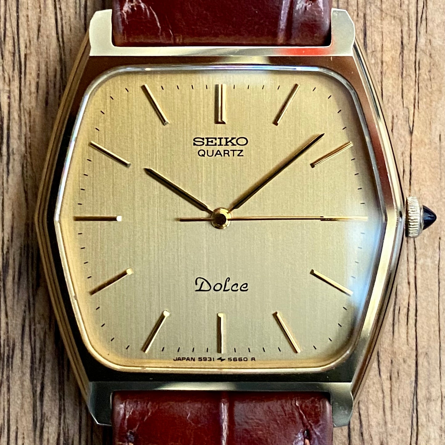 COMING SOON! Minty Vintage February 1984 Seiko Quartz Dolce 5931-5510 Hexagonal GHA Case with Black Sapphire Crown - PRE-ORDER NOW!