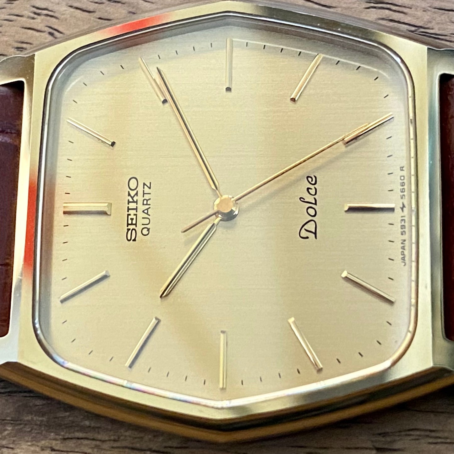 COMING SOON! Minty Vintage February 1984 Seiko Quartz Dolce 5931-5510 Hexagonal GHA Case with Black Sapphire Crown - PRE-ORDER NOW!