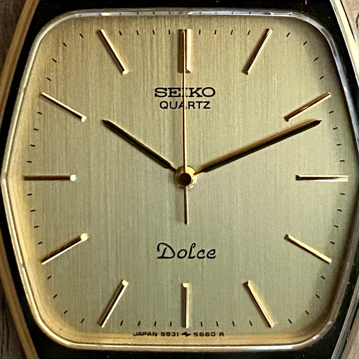 COMING SOON! Minty Vintage February 1984 Seiko Quartz Dolce 5931-5510 Hexagonal GHA Case with Black Sapphire Crown - PRE-ORDER NOW!