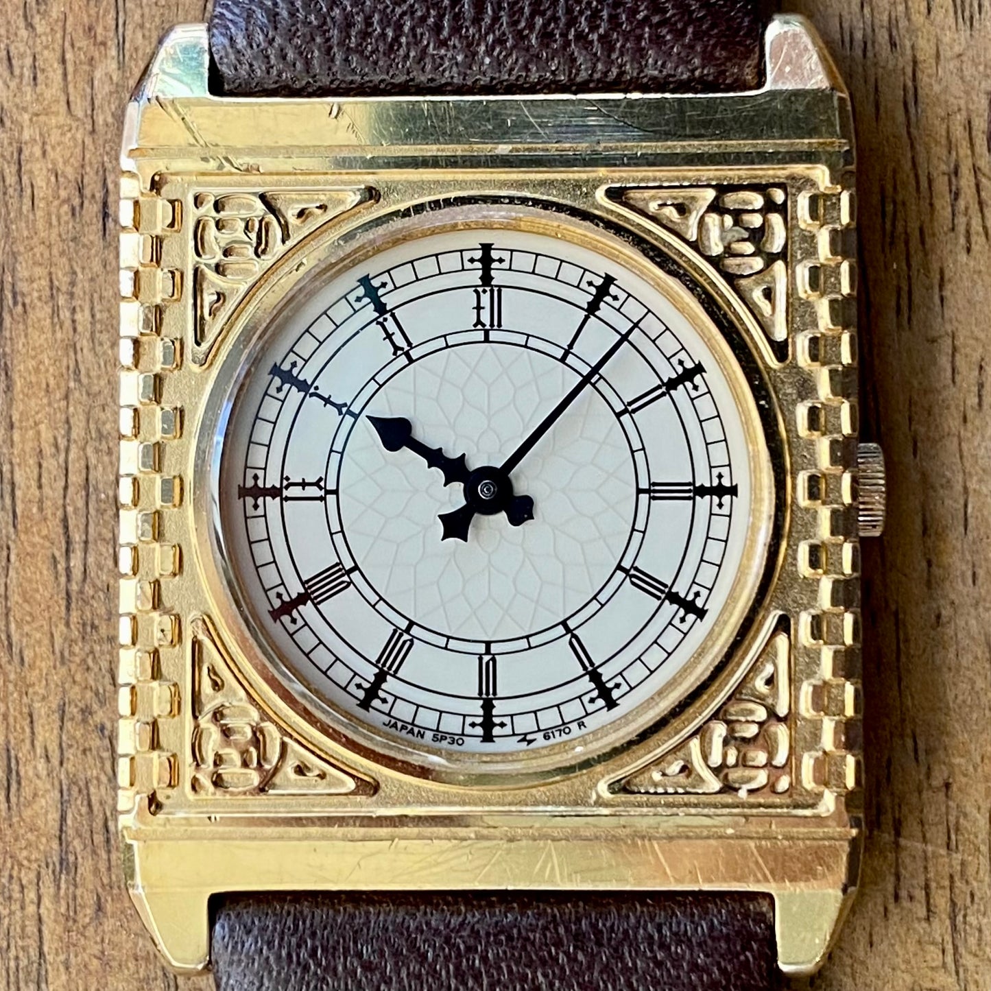 Rare July 1988 Seiko Quartz 5P30-6150 Big Ben Watch Westminster London
