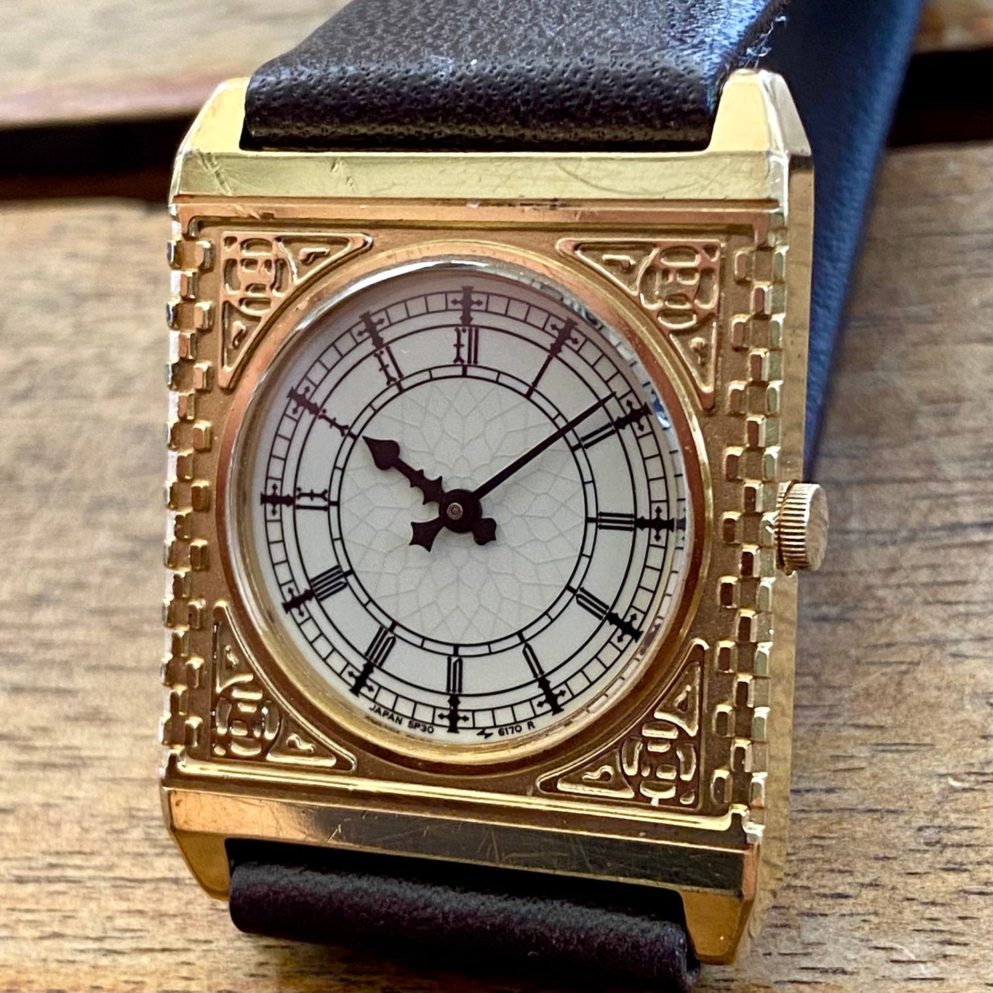 Rare July 1988 Seiko Quartz 5P30-6150 Big Ben Watch Westminster London