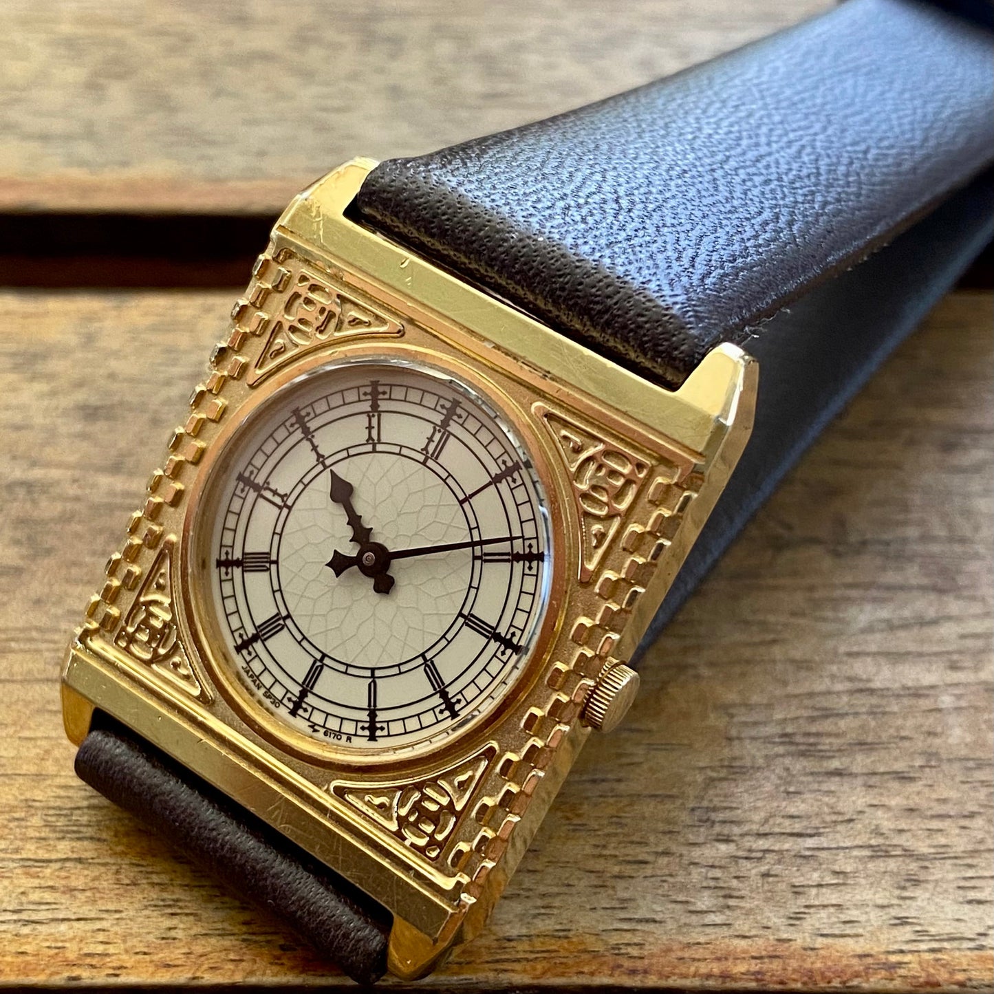 Rare July 1988 Seiko Quartz 5P30-6150 Big Ben Watch Westminster London UK VINTAGE WATCH LTD