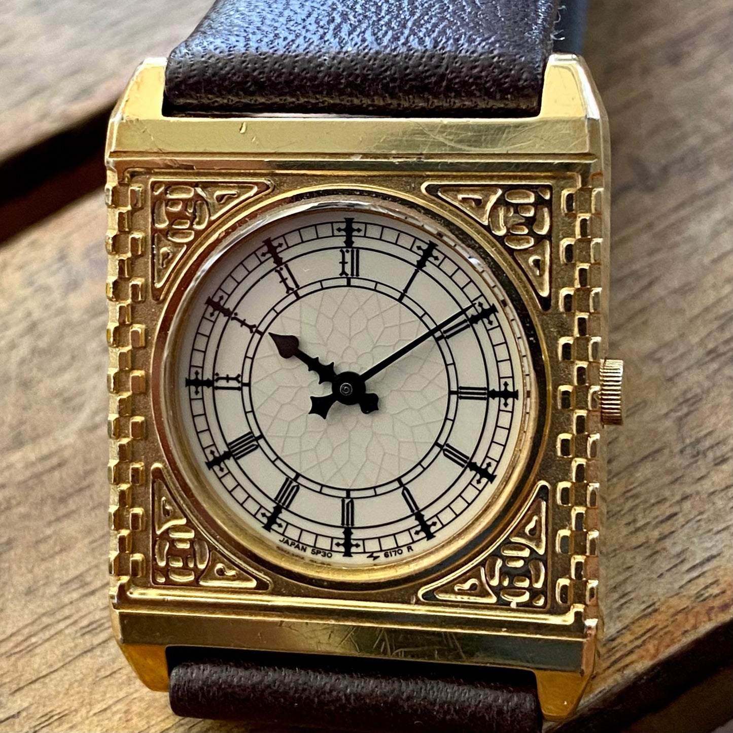 Rare July 1988 Seiko Quartz 5P30-6150 Big Ben Watch Westminster London