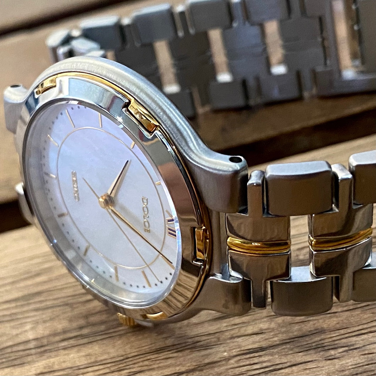 COMING SOON! Vintage April 1992 Seiko Dolce Quartz 5E31-6D50 with Mother of Pearl Dial and Ladder Bracelet! - PRE ORDER NOW!