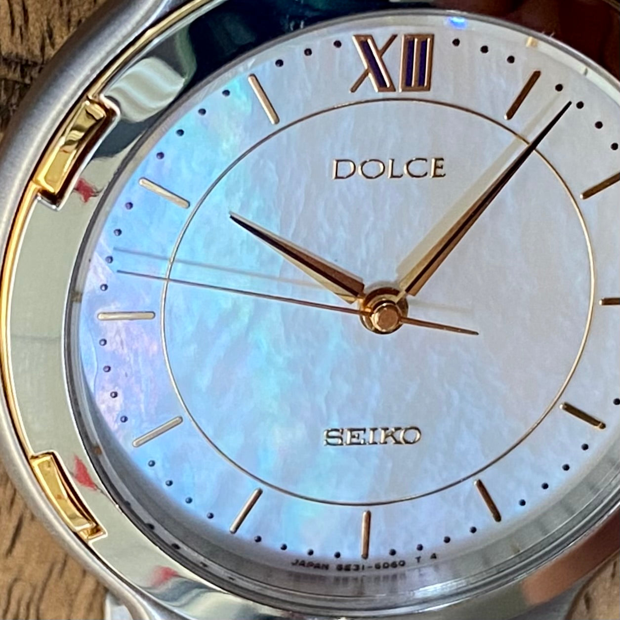 COMING SOON! Vintage April 1992 Seiko Dolce Quartz 5E31-6D50 with Mother of Pearl Dial and Ladder Bracelet! - PRE ORDER NOW!