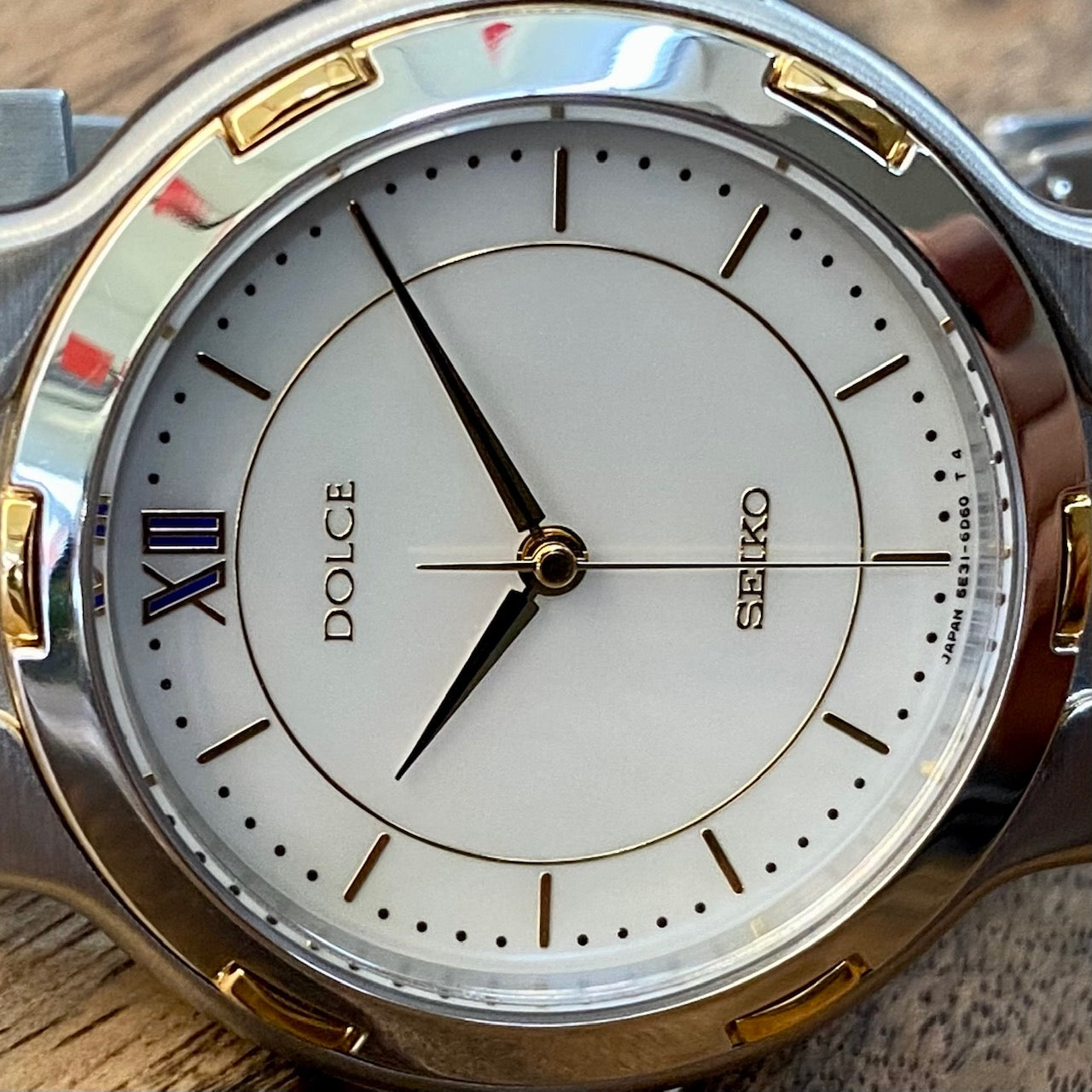 COMING SOON! Vintage April 1992 Seiko Dolce Quartz 5E31-6D50 with Mother of Pearl Dial and Ladder Bracelet! - PRE ORDER NOW!