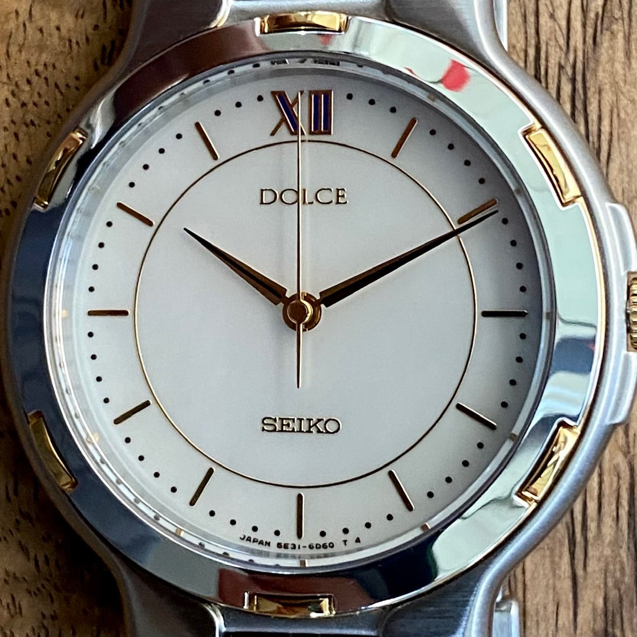 COMING SOON! Vintage April 1992 Seiko Dolce Quartz 5E31-6D50 with Mother of Pearl Dial and Ladder Bracelet! - PRE ORDER NOW!