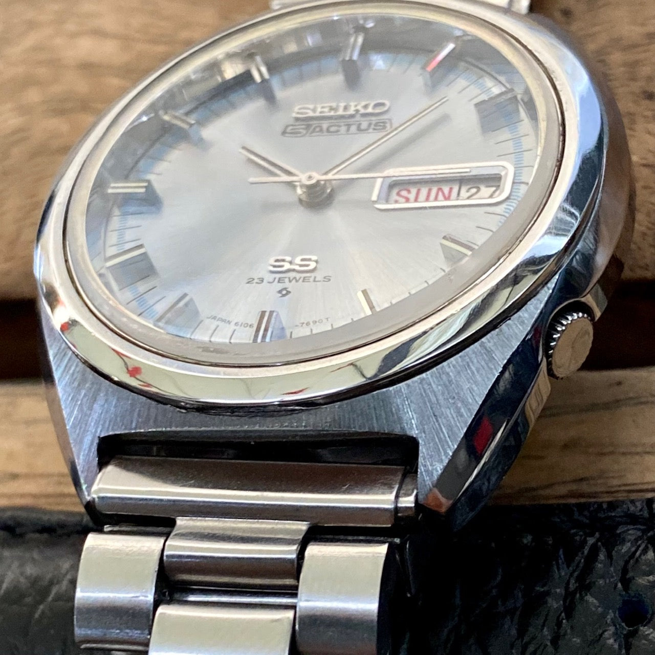 Vintage Seiko 5 Actus 6106-7520, SERVICED Auto January 1971