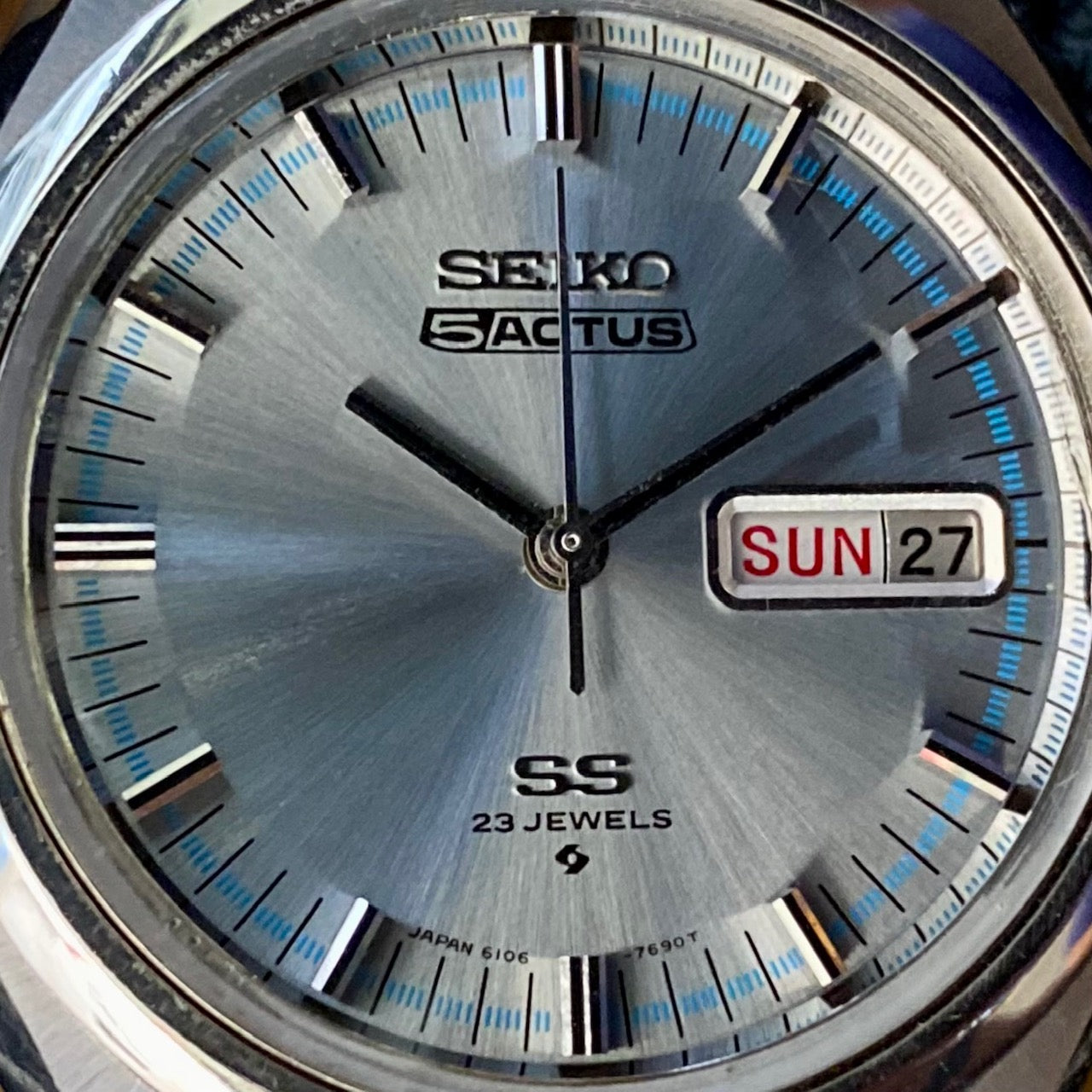 Vintage Seiko 5 Actus 6106-7520, SERVICED Auto January 1971