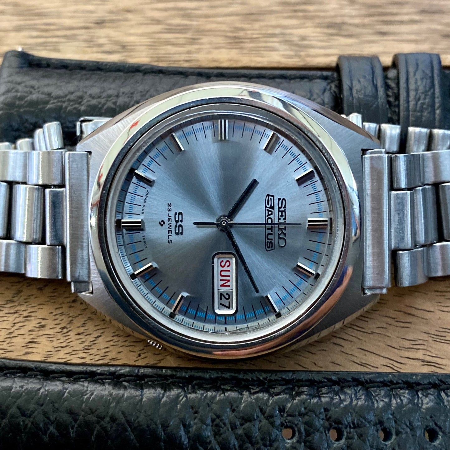 Vintage Seiko 5 Actus 6106-7520, SERVICED Auto January 1971