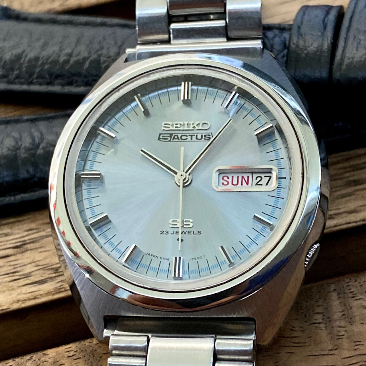 Vintage Seiko 5 Actus 6106-7520, SERVICED Auto January 1971