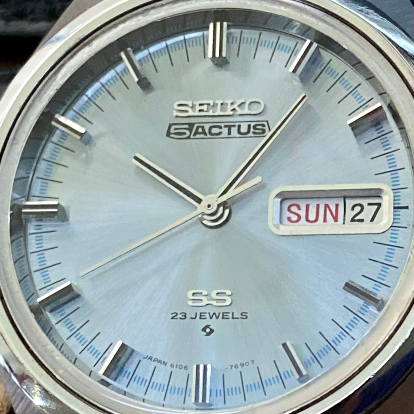 Vintage Seiko 5 Actus 6106-7520, SERVICED Auto January 1971
