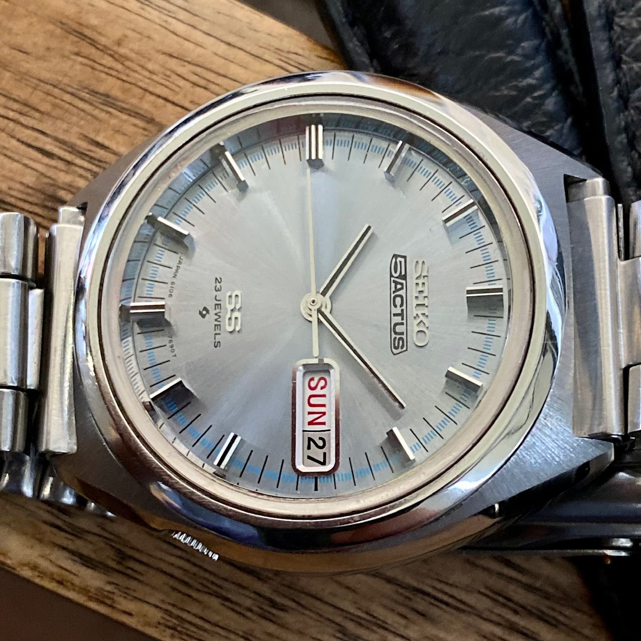 Vintage Seiko 5 Actus 6106-7520, SERVICED Auto January 1971
