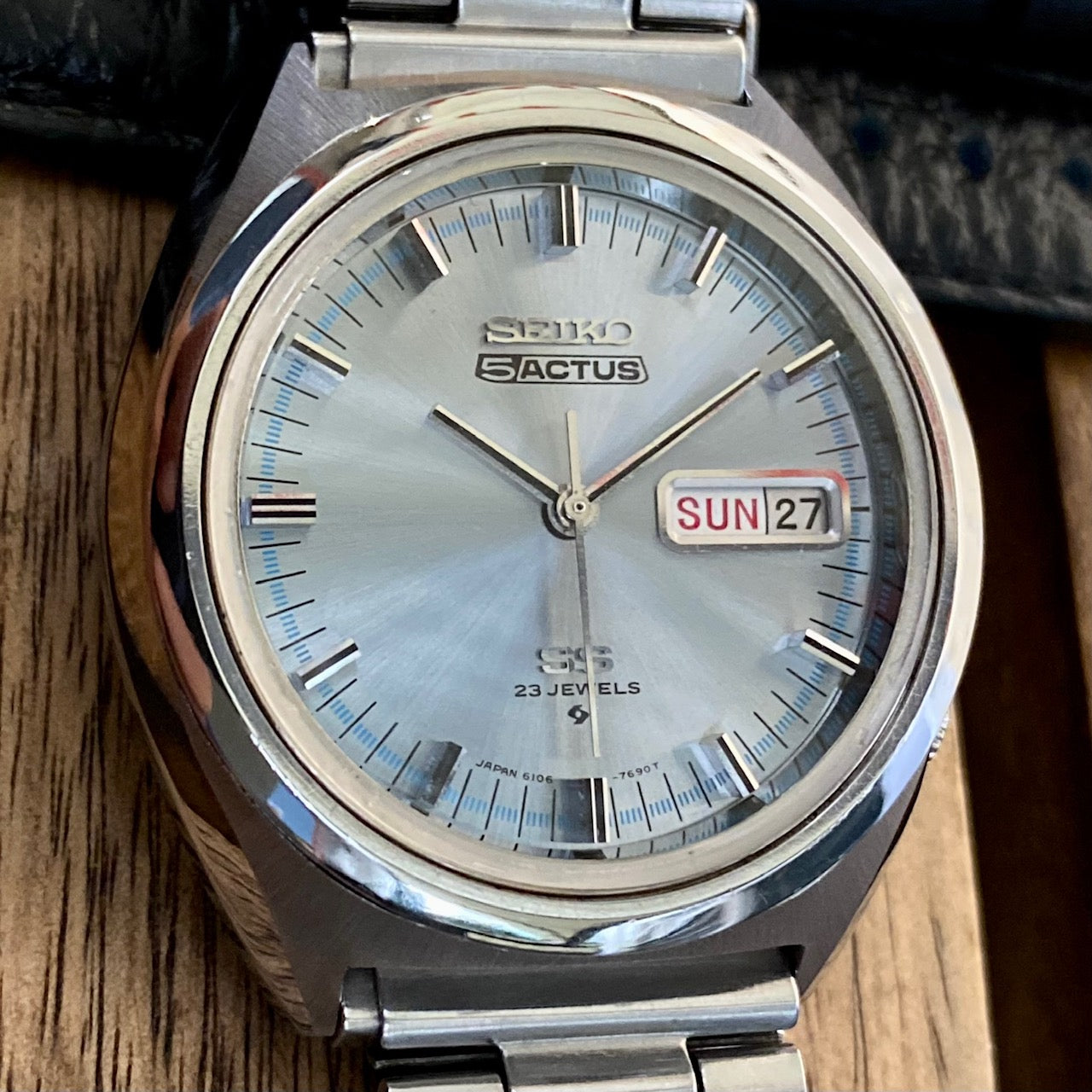 Vintage Seiko 5 Actus 6106-7520, SERVICED Auto January 1971