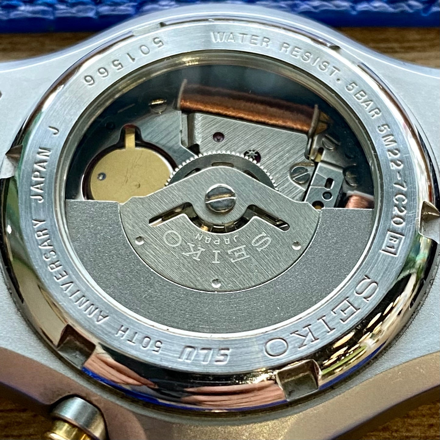 SUPER RARE LIMITED EDITION 50th Anniversary Seiko AGS 5M22-7C20 October 1995 Kinetic - Luminous Dial