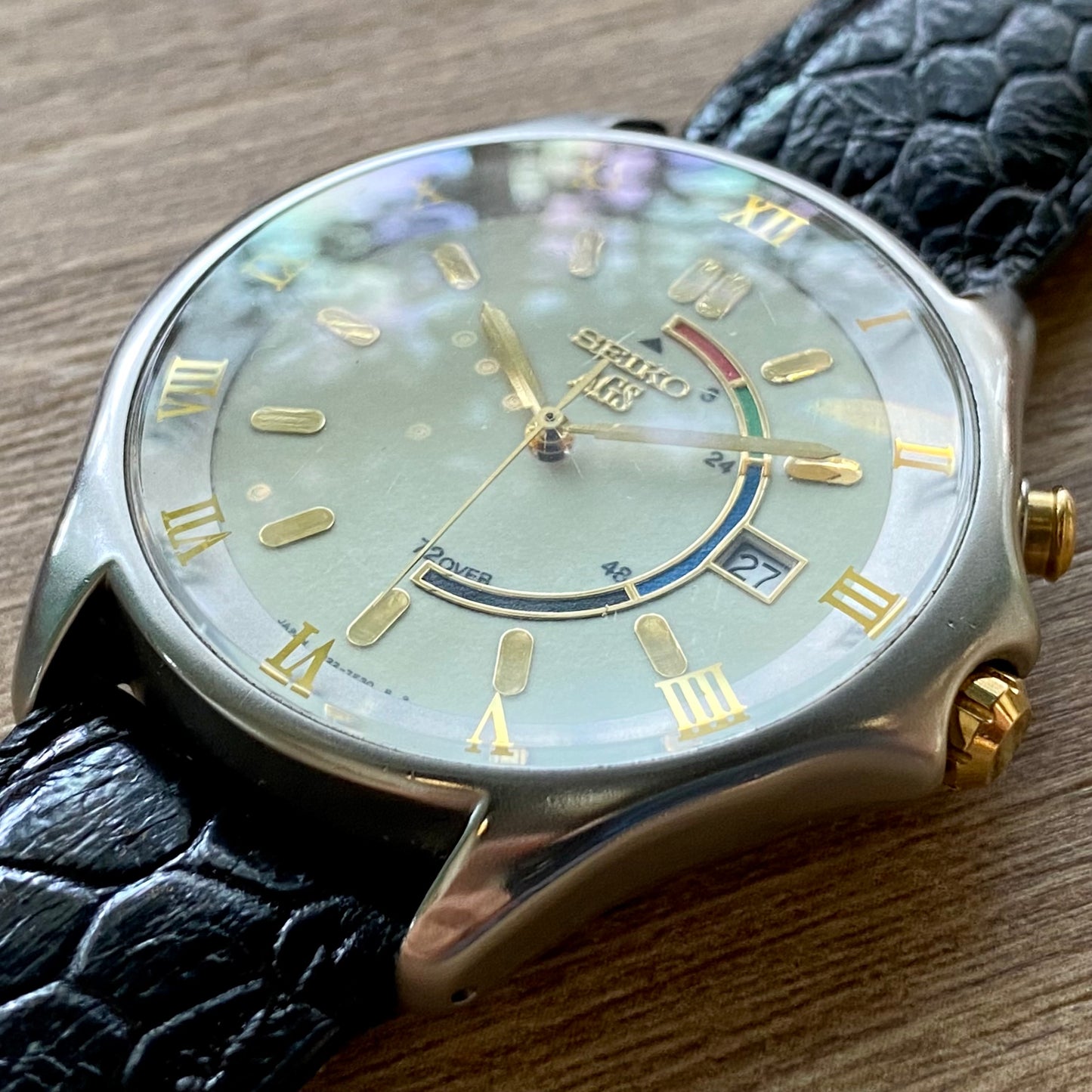 SUPER RARE LIMITED EDITION 50th Anniversary Seiko AGS 5M22-7C20 October 1995 Kinetic - Luminous Dial
