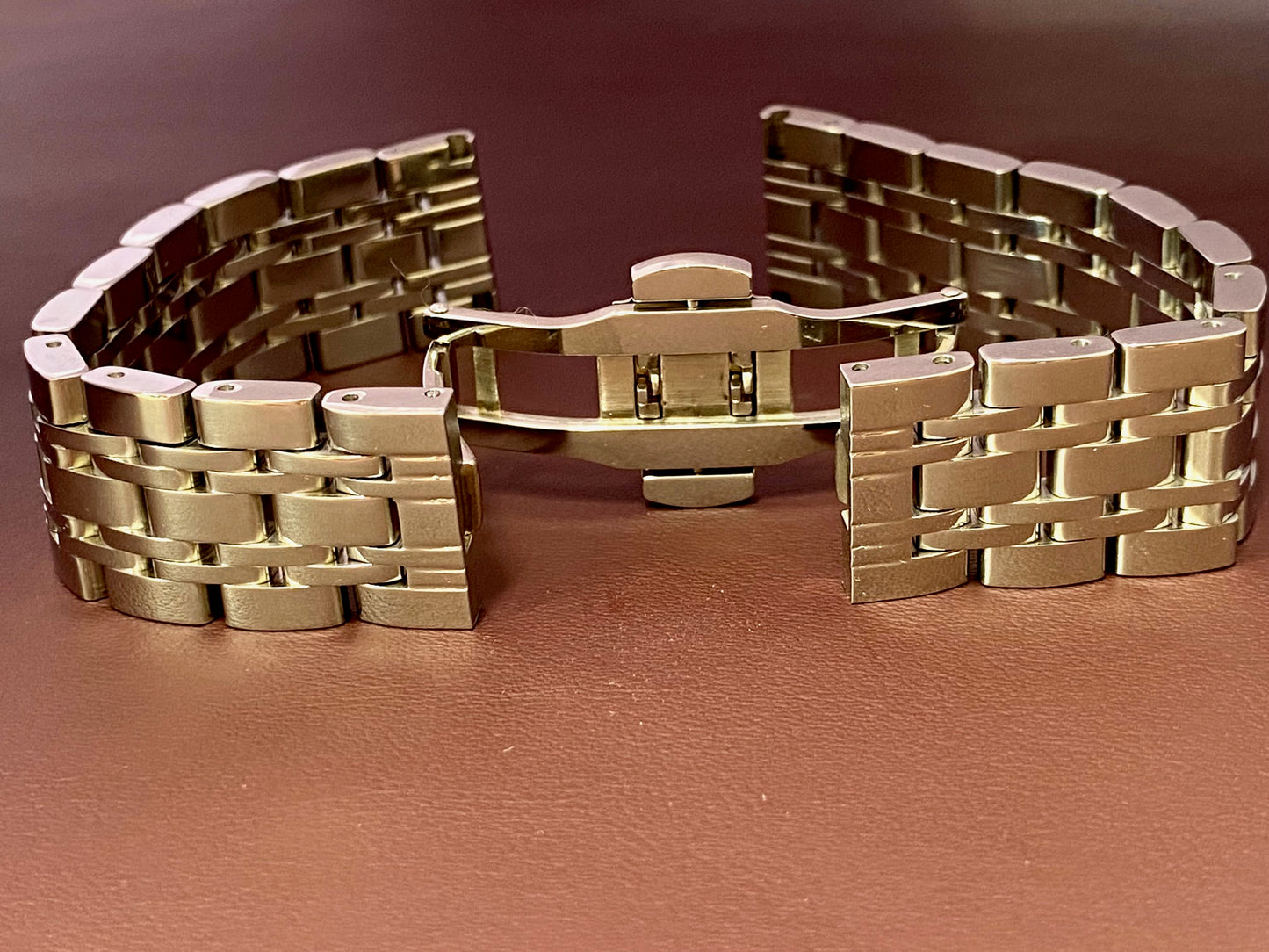 COMING SOON! 20mm Stainless Steel Solid Link Straight End Polished Replacement Watch Bracelet