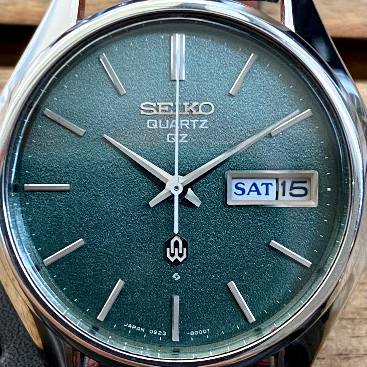 COMING SOON! Vintage August 1974 Seiko Quartz QZ 0923-8000 Green Sand Dial