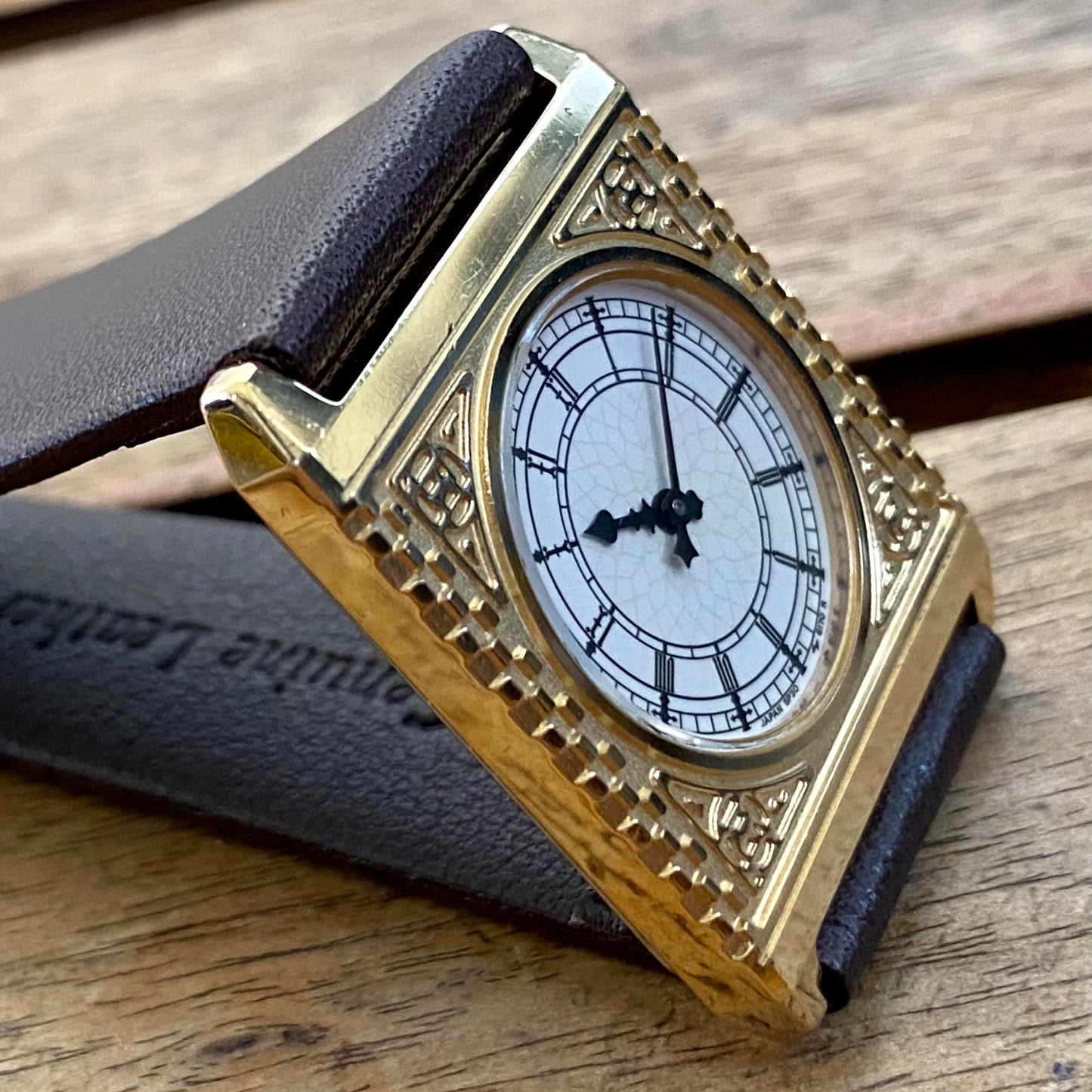 Rare February 1987 Seiko Quartz 5P30-6150 Big Ben Watch Westminster London