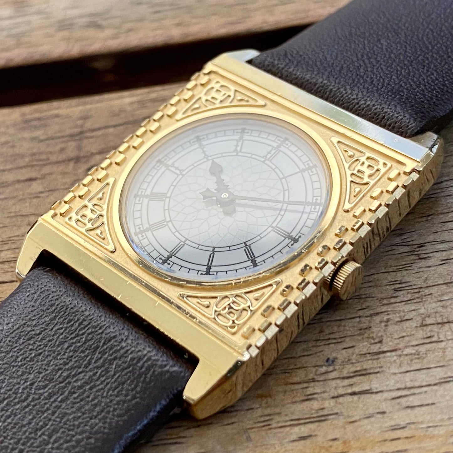 Rare February 1987 Seiko Quartz 5P30-6150 Big Ben Watch Westminster London