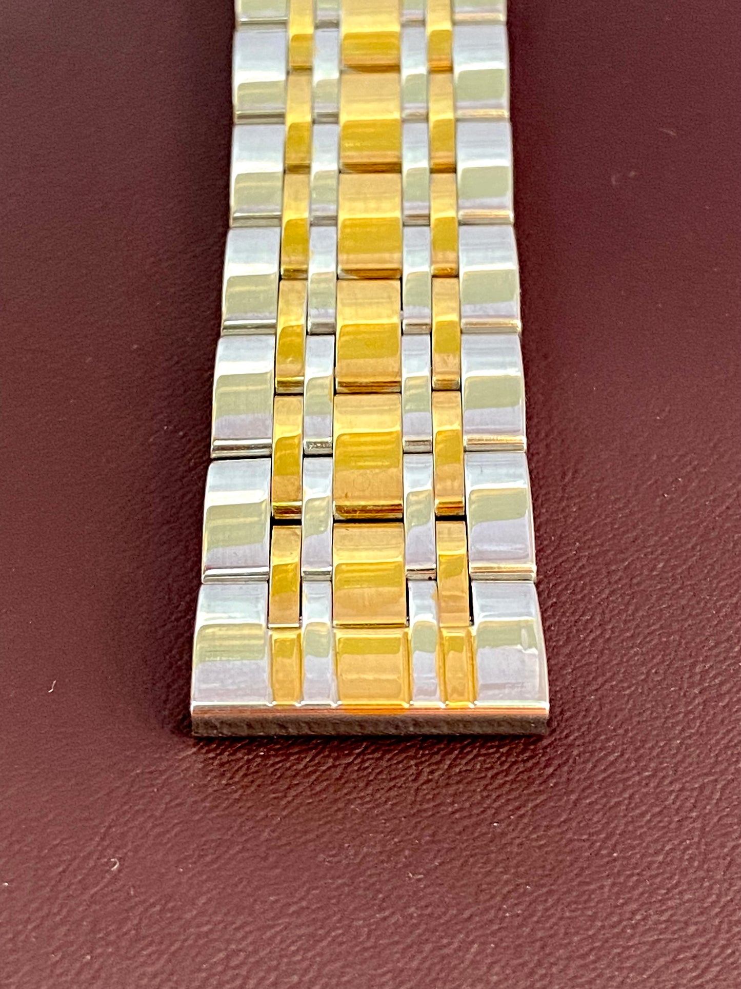 COMING SOON! 18mm 2-Tone Stainless Steel Solid Straight End Polished Replacement Watch Bracelet