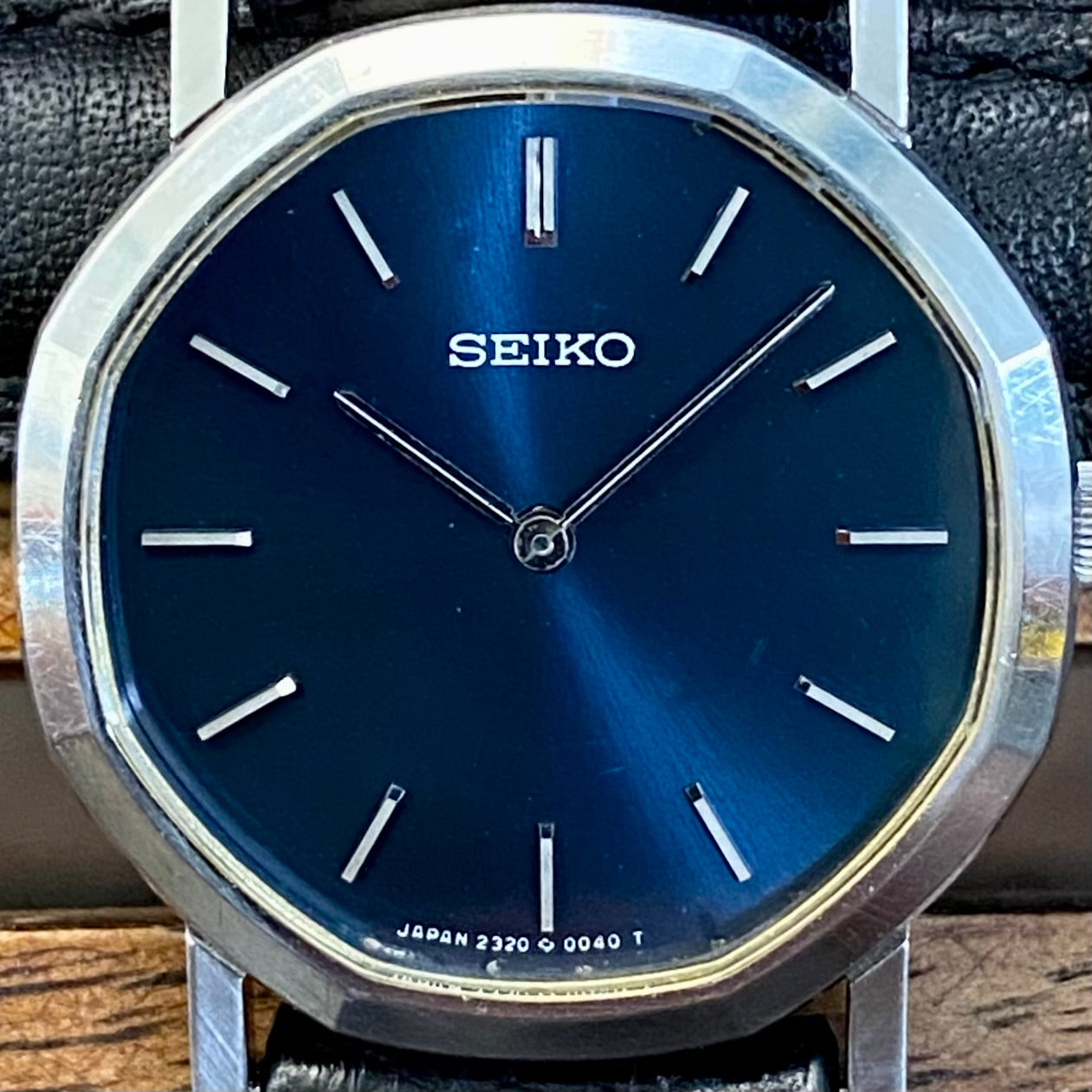COMING SOON! - EXTREMELY RARE BLUE DIAL Vintage October 1978 Lady's Seiko 2320-5030 Quartz with Octagonal Case - Pre-order now!