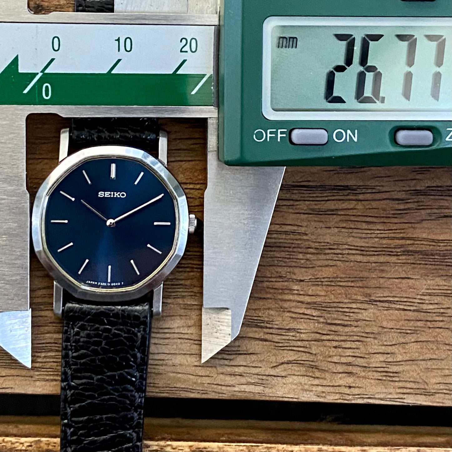 COMING SOON! - EXTREMELY RARE BLUE DIAL Vintage October 1978 Lady's Seiko 2320-5030 Quartz with Octagonal Case - Pre-order now!