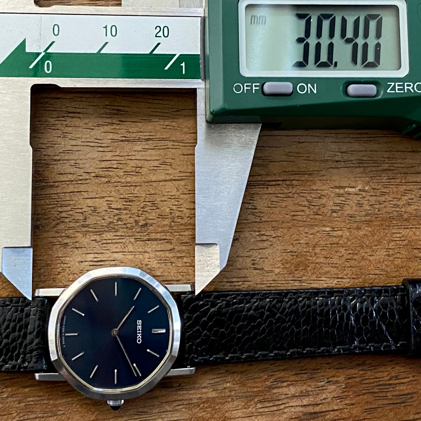 COMING SOON! - EXTREMELY RARE BLUE DIAL Vintage October 1978 Lady's Seiko 2320-5030 Quartz with Octagonal Case - Pre-order now!
