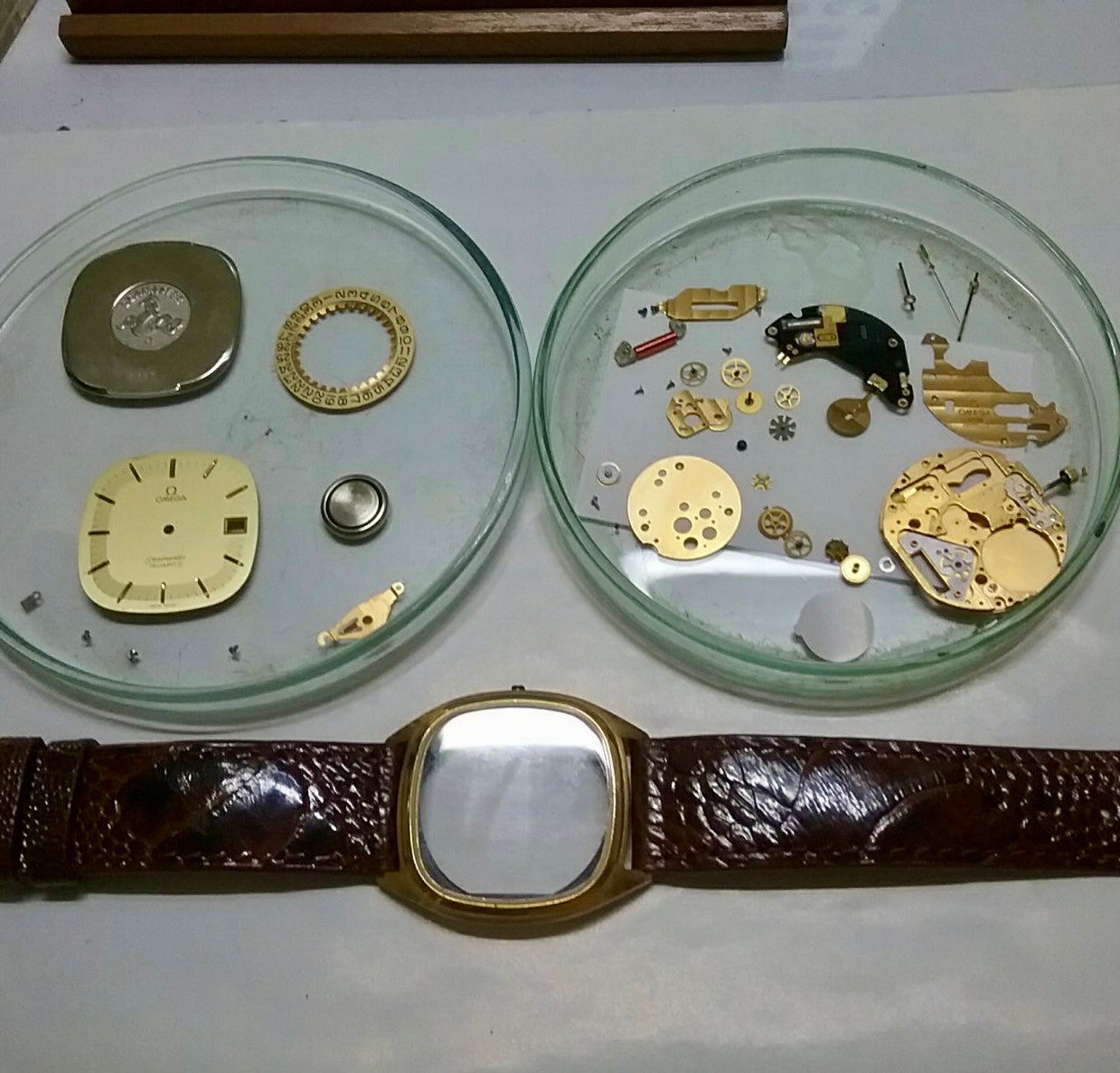 COMING SOON! Vintage 1980s Omega Seamaster Quartz 1337 -Gold Cap- Double Square Dial - PRE ORDER NOW!