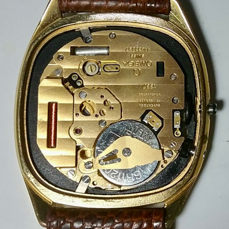 COMING SOON! Vintage 1980s Omega Seamaster Quartz 1337 -Gold Cap- Double Square Dial - PRE ORDER NOW!