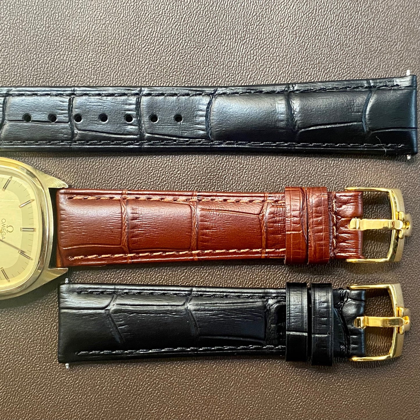 COMING SOON! Vintage 1980s Omega Seamaster Quartz 1337 -Gold Cap- Double Square Dial - PRE ORDER NOW!