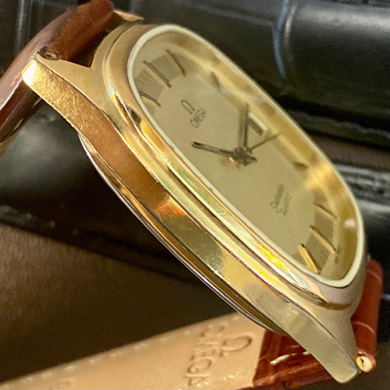 COMING SOON! Vintage 1980s Omega Seamaster Quartz 1337 -Gold Cap- Double Square Dial - PRE ORDER NOW!