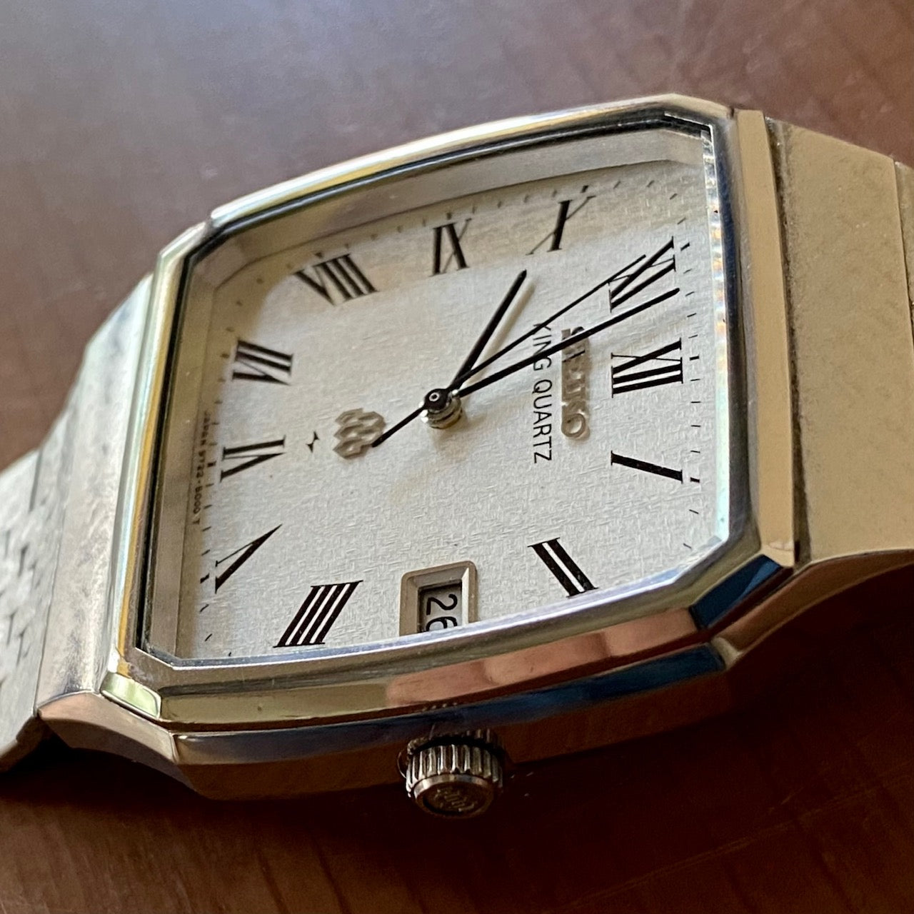 Rare Vintage June 1979 Seiko King Quartz 9722-5000-Double Twin - Snowflake UK VINTAGE WATCH LTD