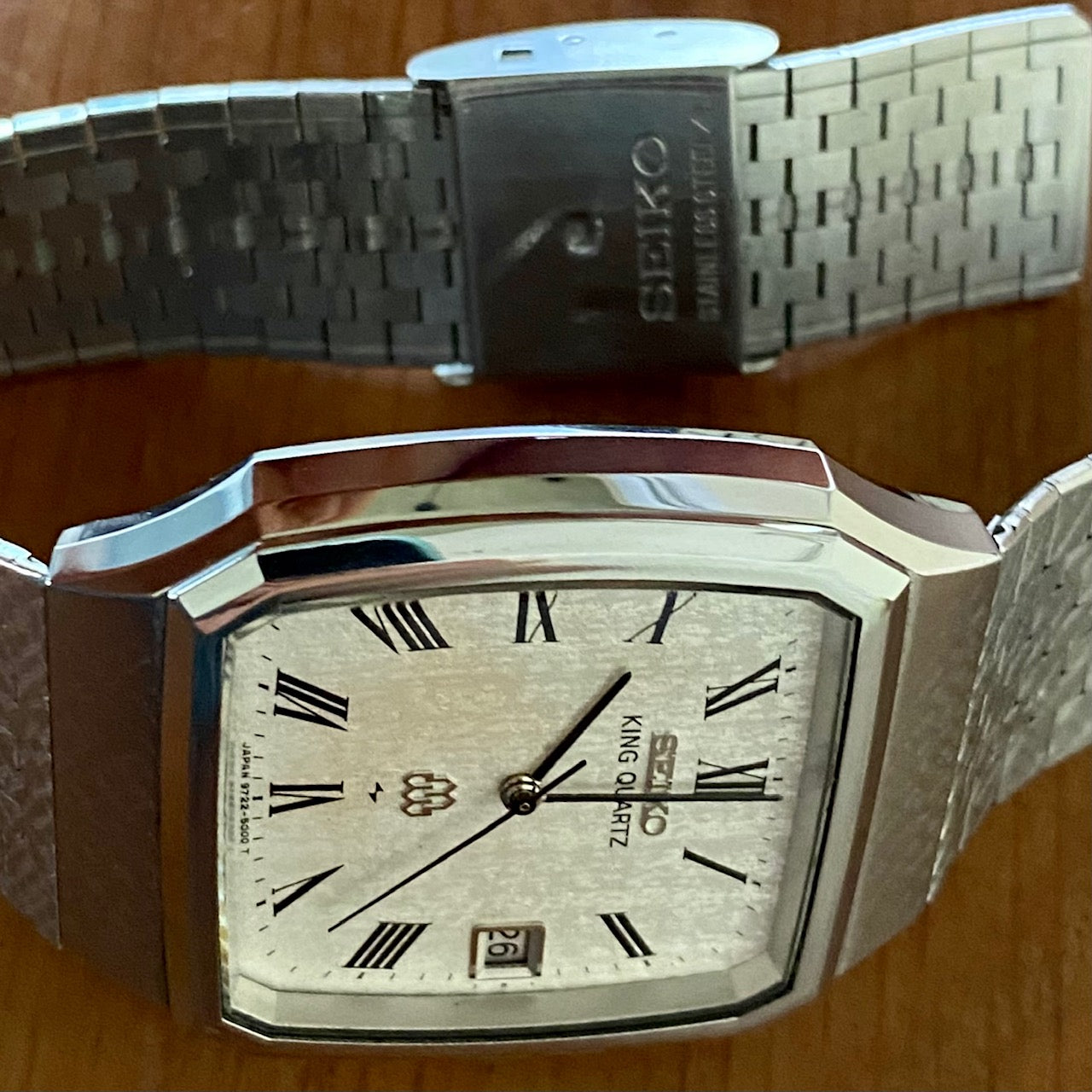 Rare Vintage June 1979 Seiko King Quartz 9722-5000-Double Twin - Snowflake