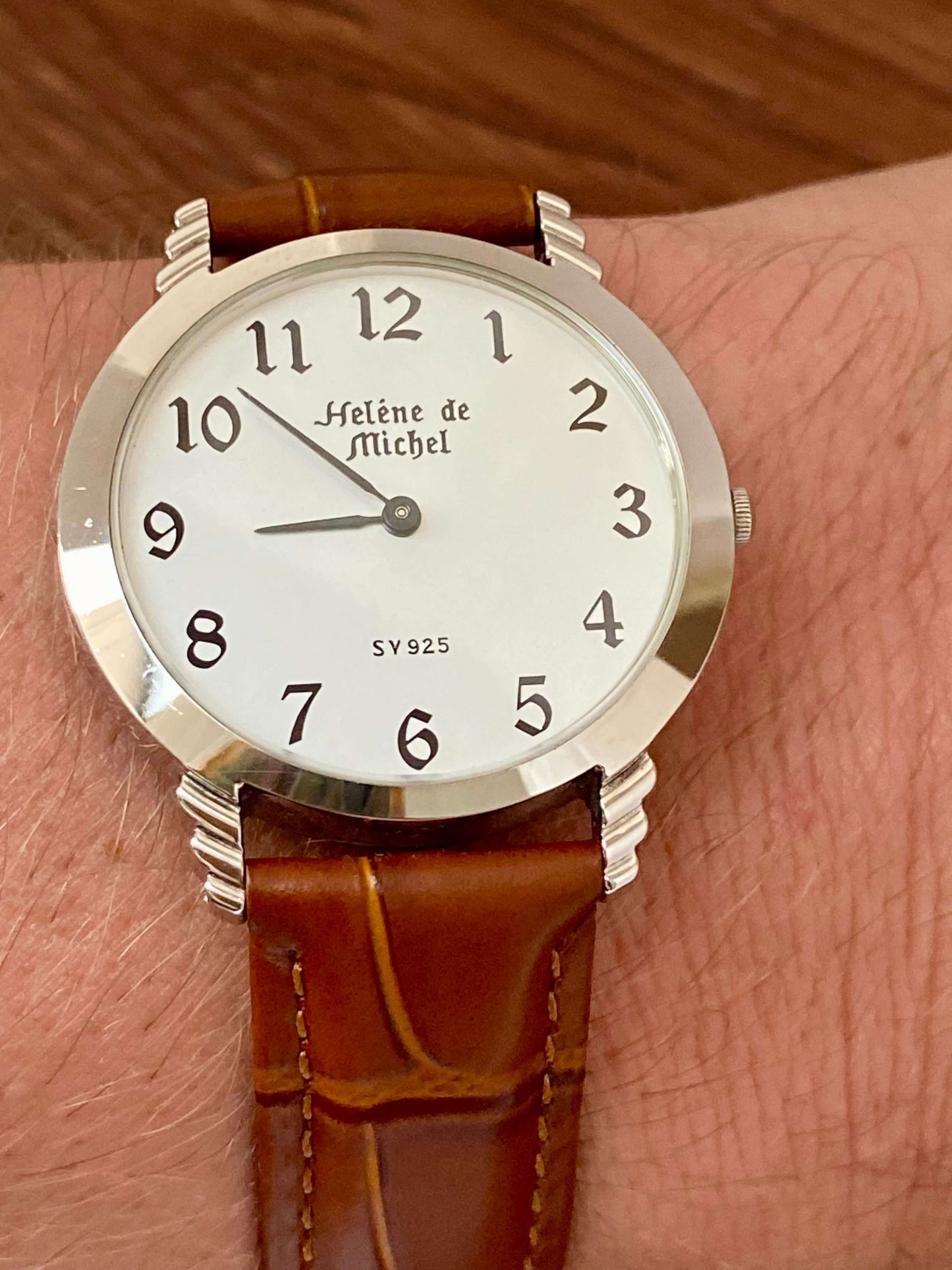 Helene de Michel SV 925 Sterling Silver Quartz Watch 1980s UK VINTAGE WATCH LTD