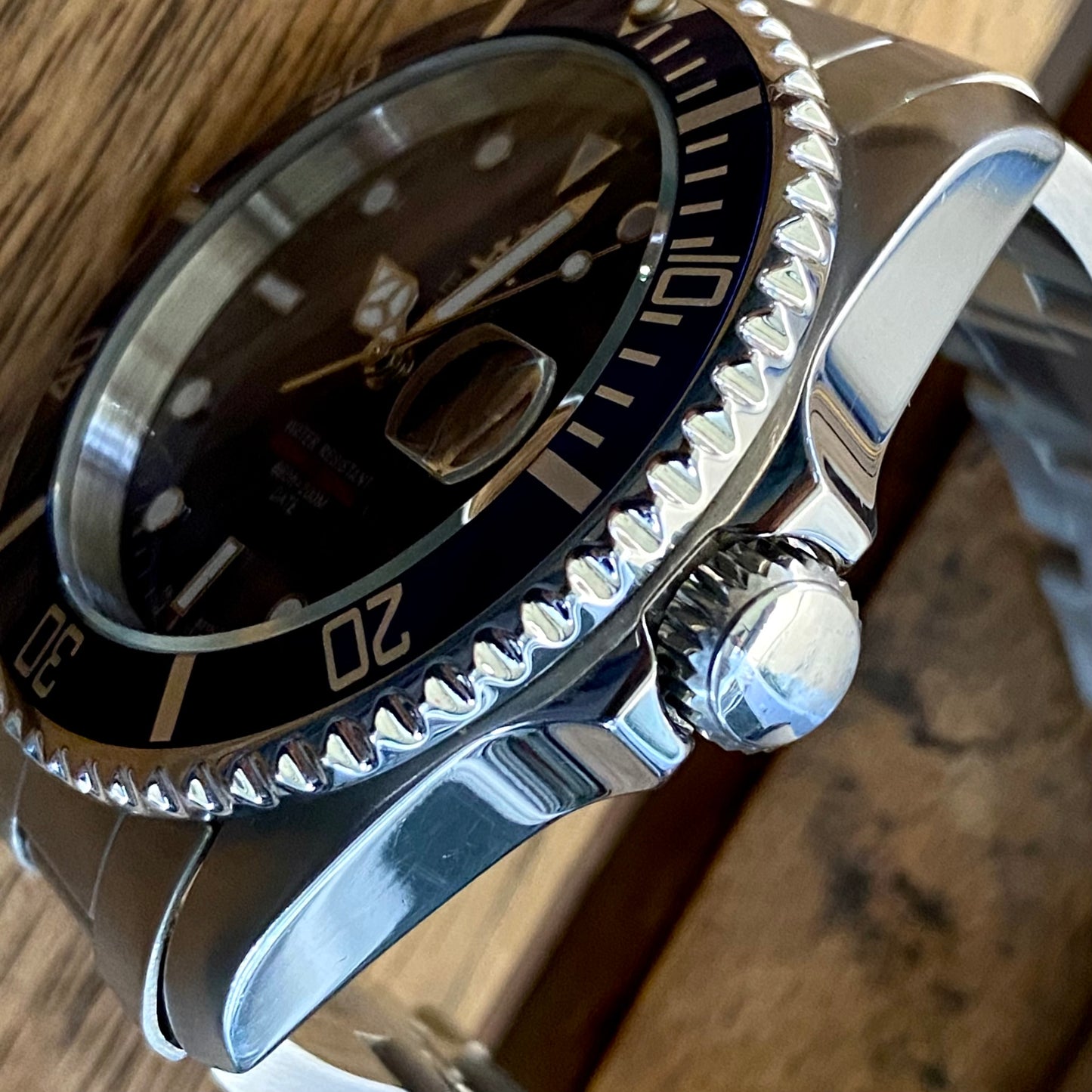 COMING SOON! SERVICED Vintage March 1991 Elgin Treasure International Deep Sea FK-531N-SL Blue Automatic Diving Watch Rotating Bezel and Original Bracelet