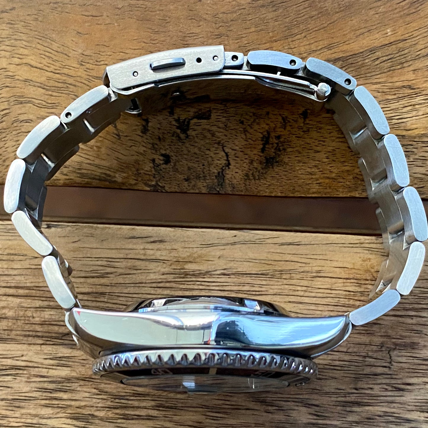 COMING SOON! SERVICED Vintage March 1991 Elgin Treasure International Deep Sea FK-531N-SL Blue Automatic Diving Watch Rotating Bezel and Original Bracelet