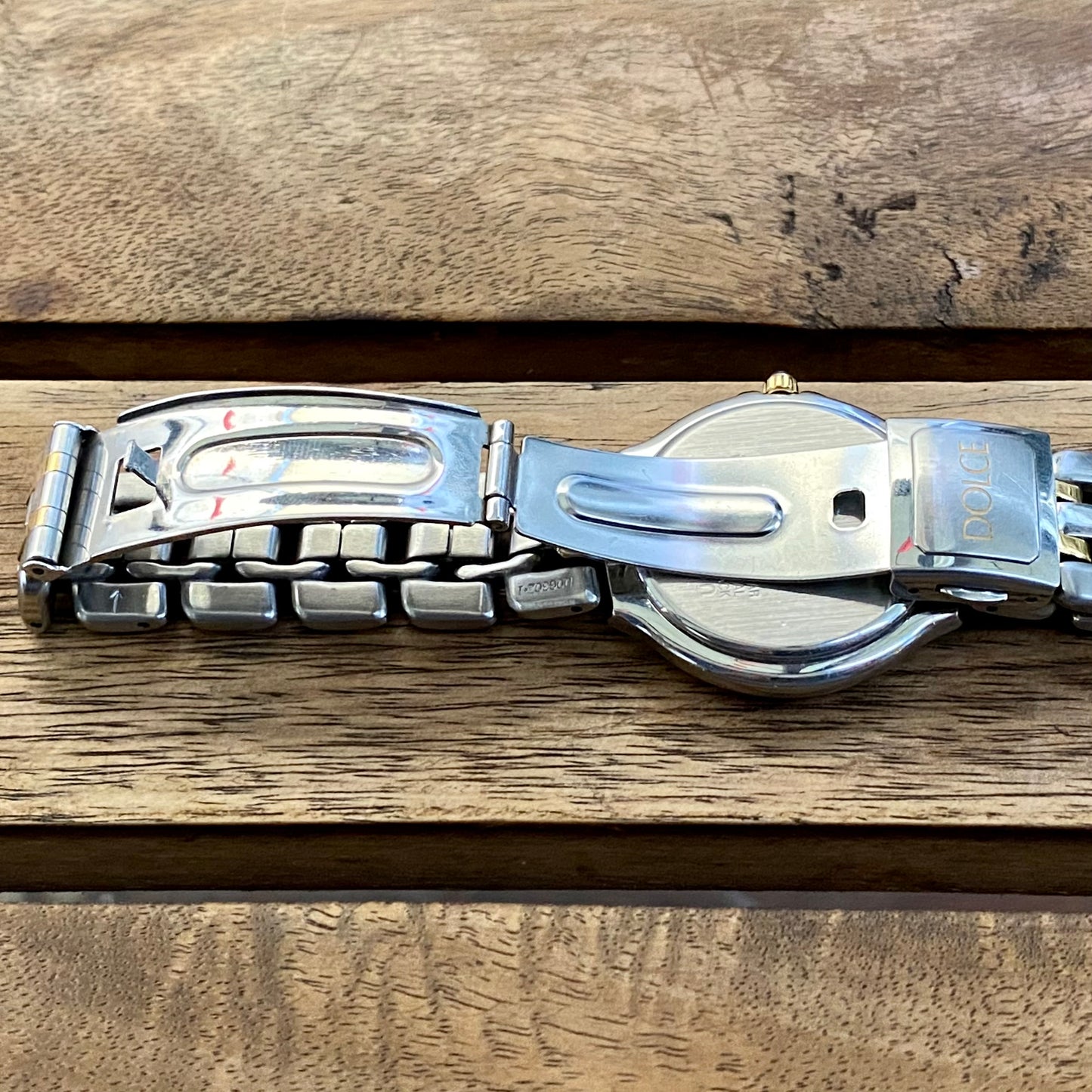 Vintage December 1996 Seiko Quartz Dolce 5E31-6010 - Gold and Steel Bracelet