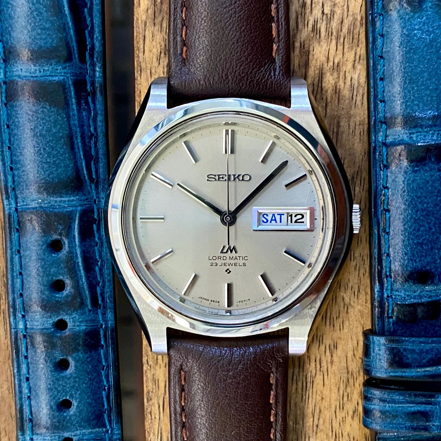Serviced Vintage August 1970 Seiko Lord Matic 5606-7070 Automatic 23 jewels