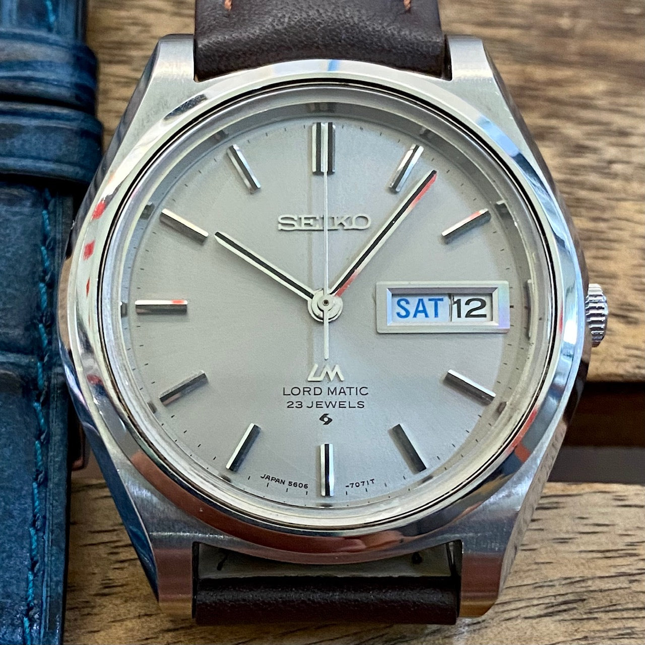 Serviced Vintage August 1970 Seiko Lord Matic 5606-7070 Automatic 23 jewels