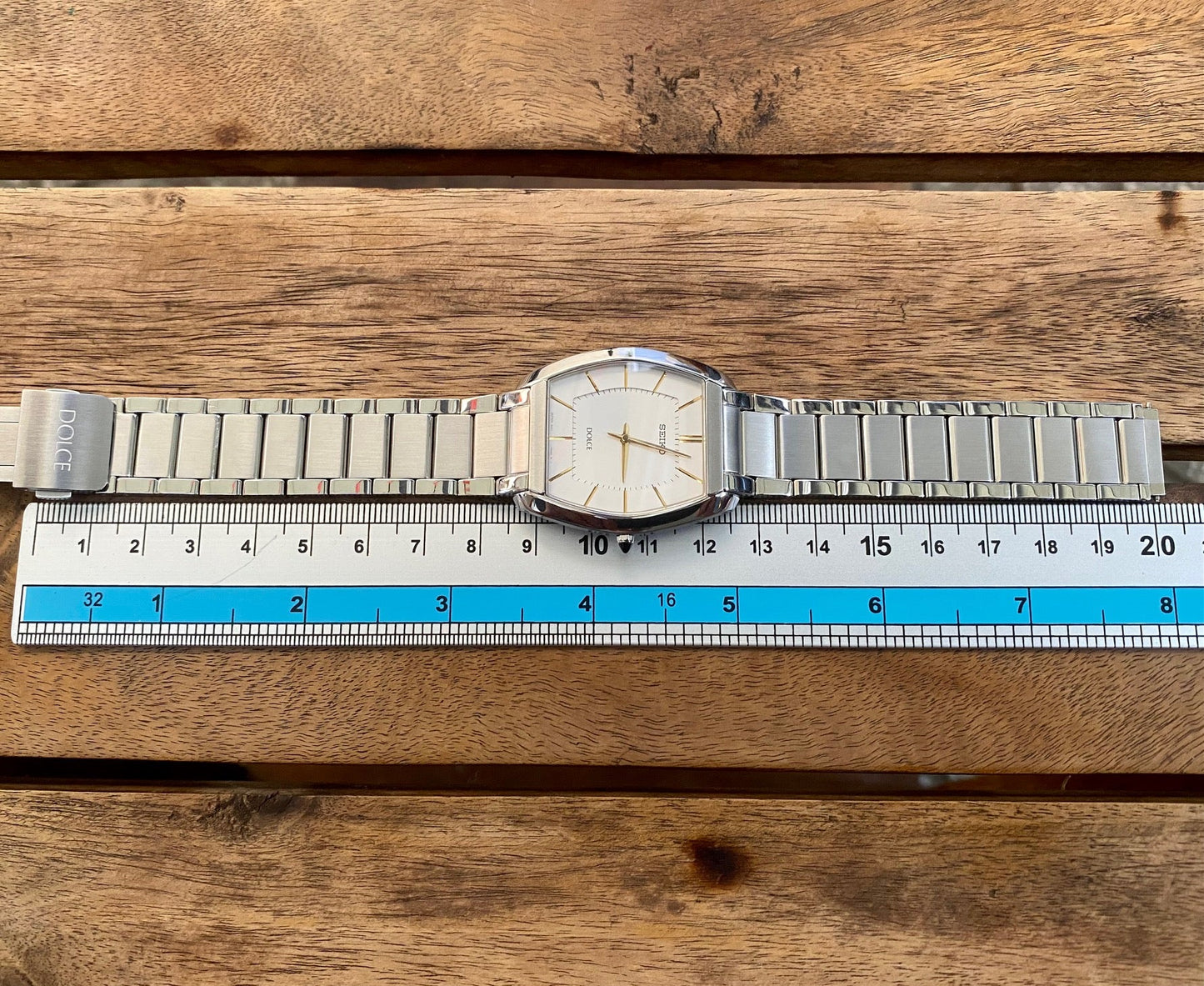 Rare Vintage Seiko Dolce 8J41-0AH0 Quartz MINT BIG BODY, March 1995 UK VINTAGE WATCH LTD