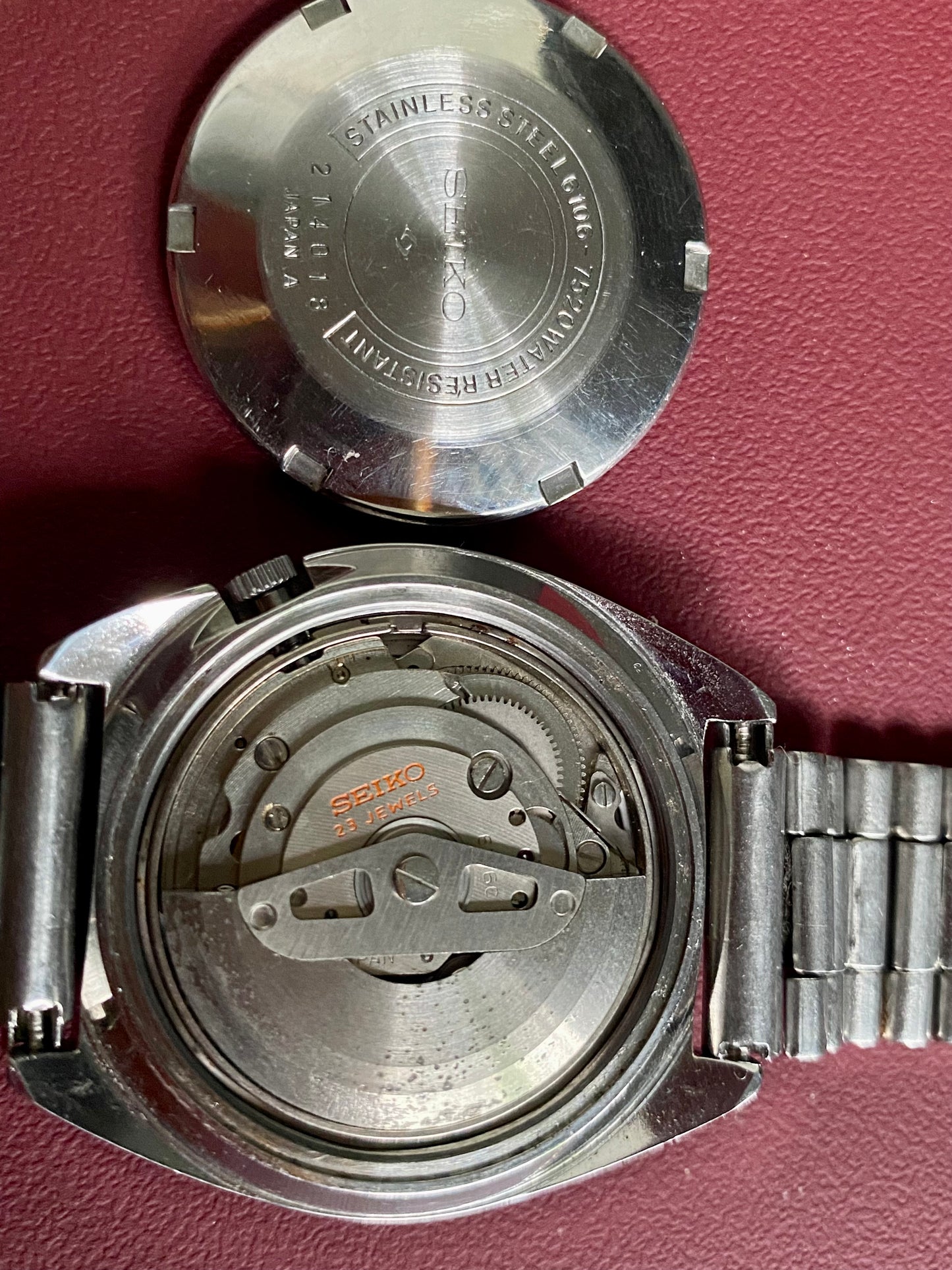 Vintage Seiko 5 Actus 6106-7520, SERVICED Auto January 1971