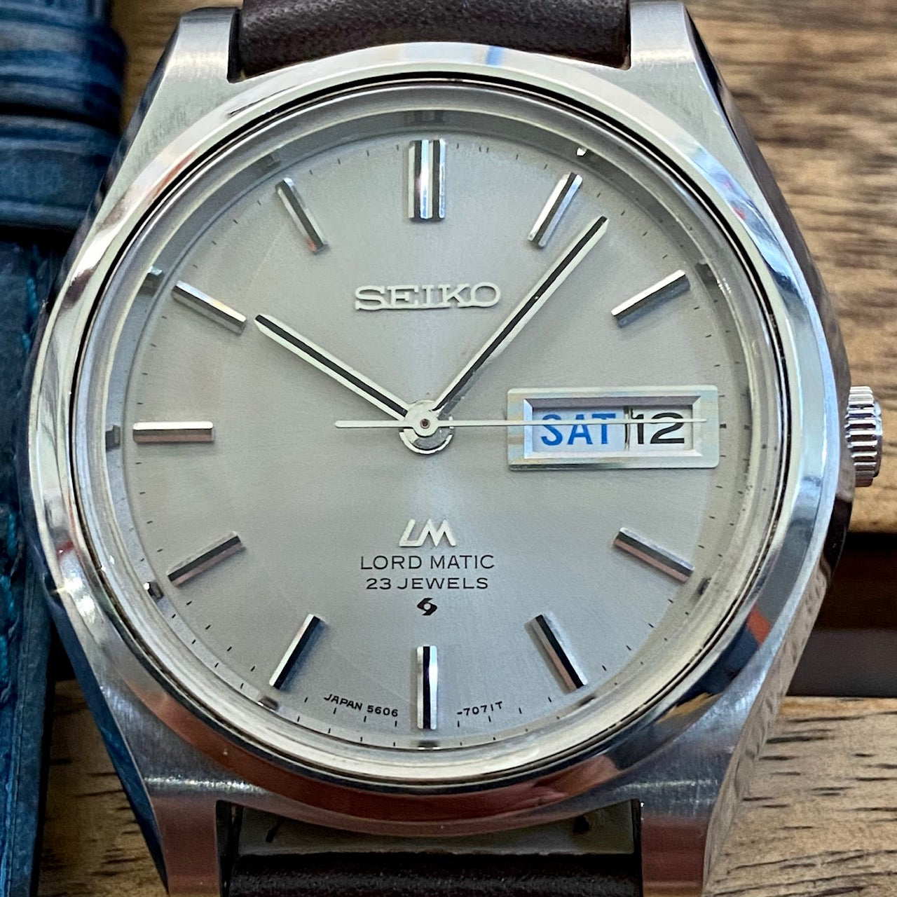 Serviced Vintage August 1970 Seiko Lord Matic 5606-7070 Automatic 23 jewels