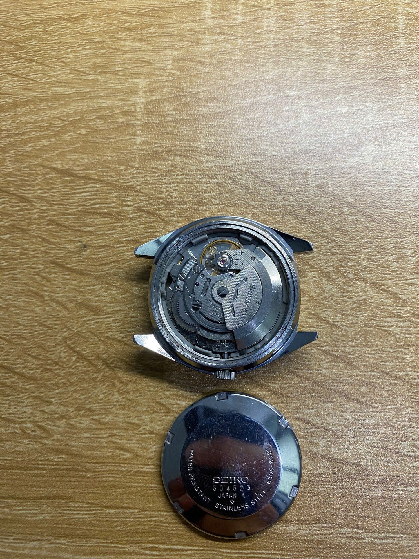 Vintage Seiko Actus SS 6306-8020 SERVICED Auto, Green, October 1976 UK VINTAGE WATCH LTD