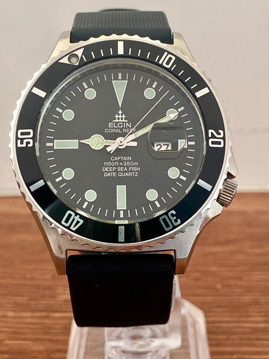 Vintage Elgin FK-195 Coral Reef Deep Sea Quartz 1990s