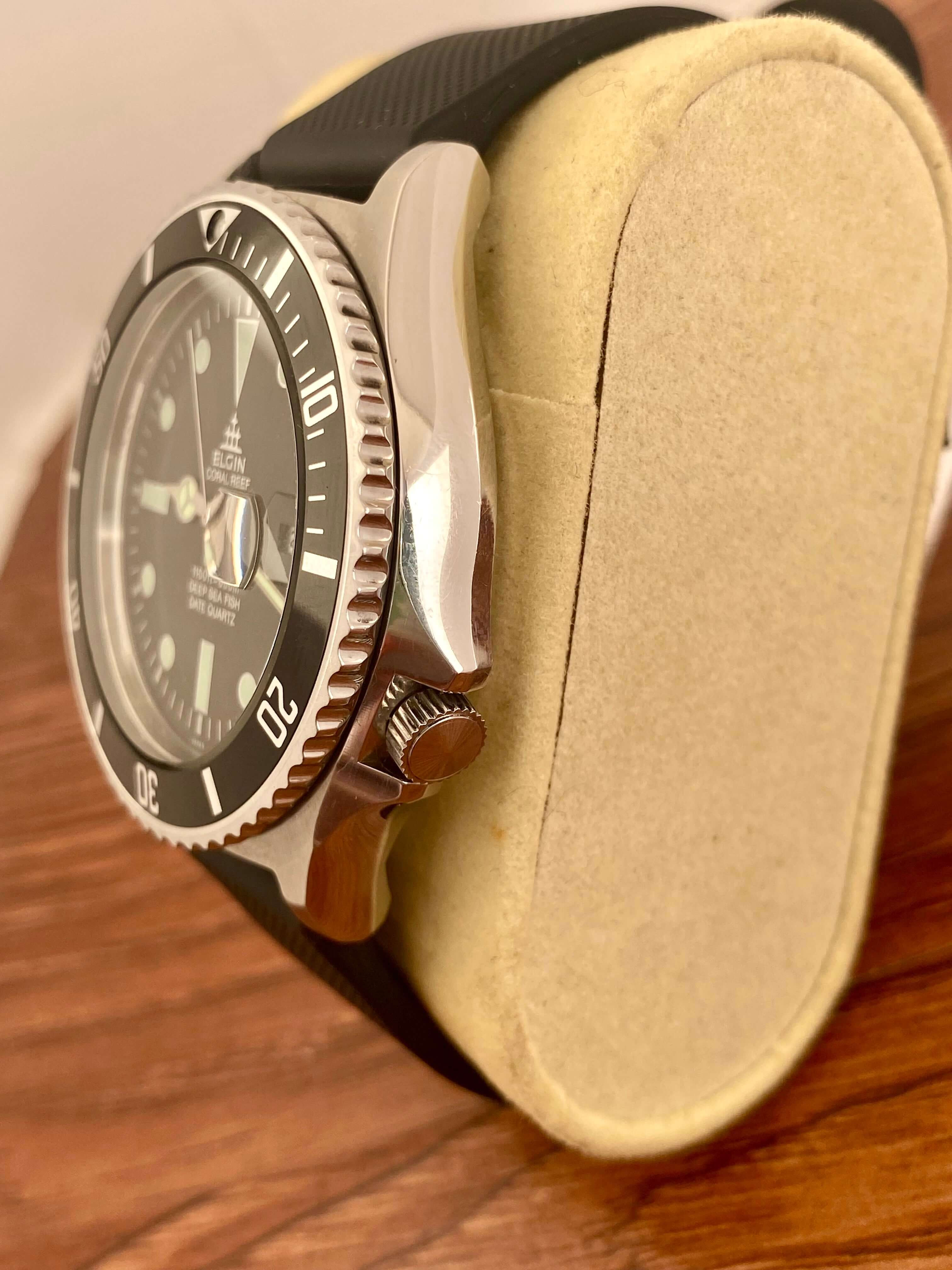 Vintage Elgin Quartz FK-195 Coral Reef Deep Sea 1990s Diver – UK