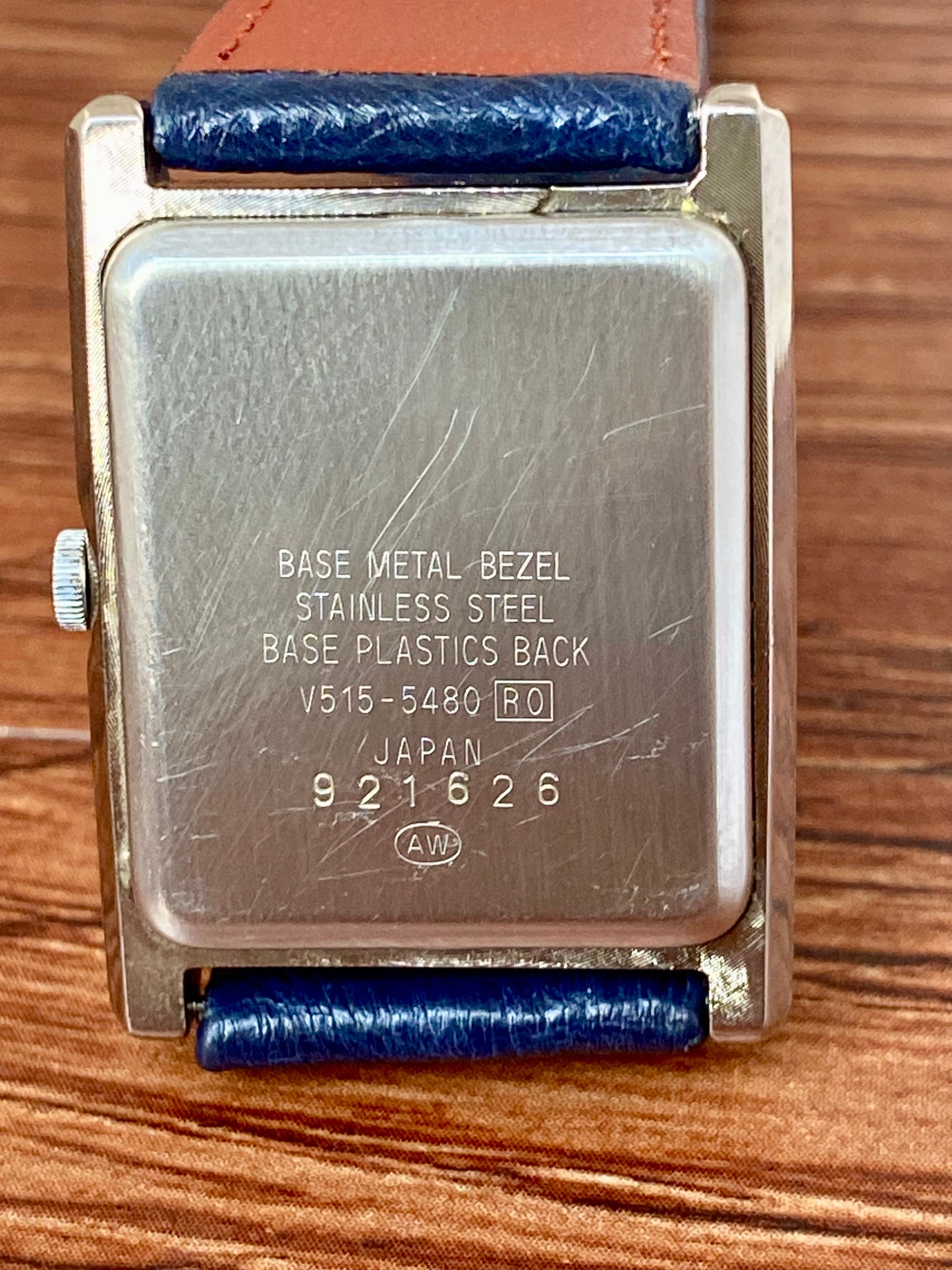 Rare Vintage Seiko Quartz Alba V515-5480, SABS Tank, February 1999