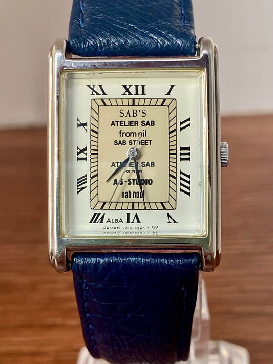 Rare Vintage Seiko Quartz Alba V515-5480, SABS Tank, February 1999
